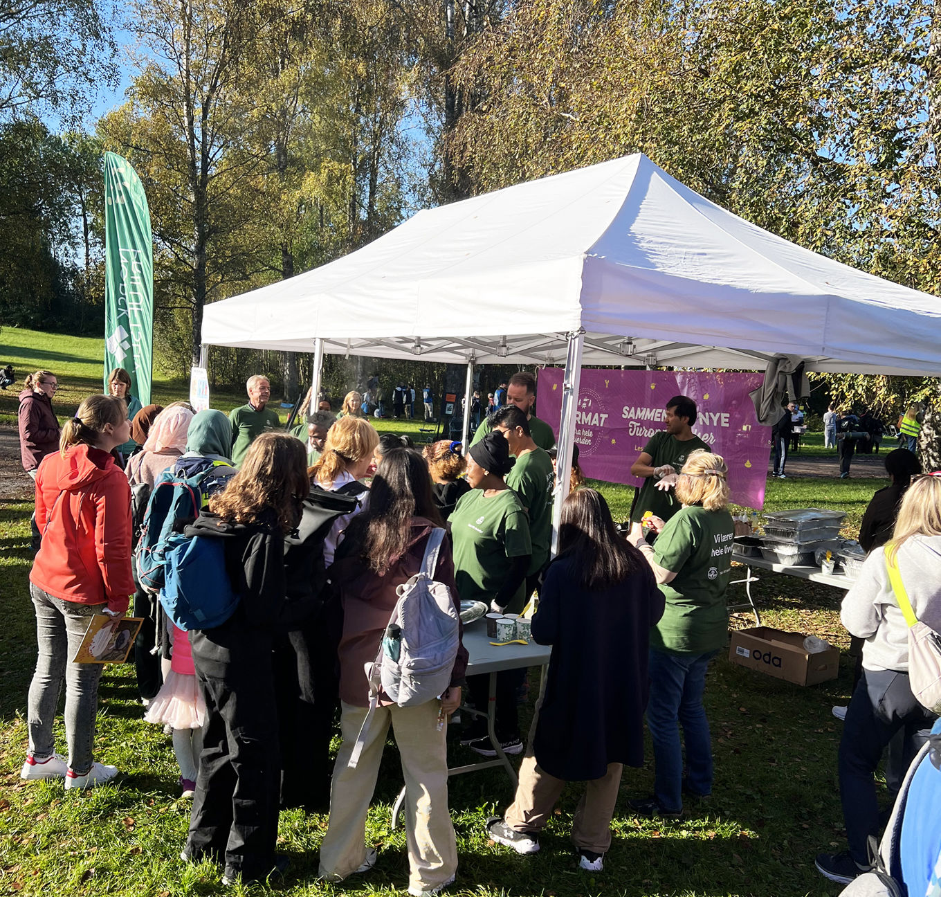 Deltakere på Flerkulturell friluftsfest