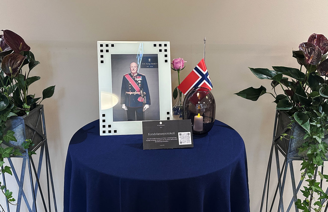 Foto: Håkon Høye Kondolanseprotokoll til Kong Harald V
